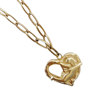 Colar Coração Dourado