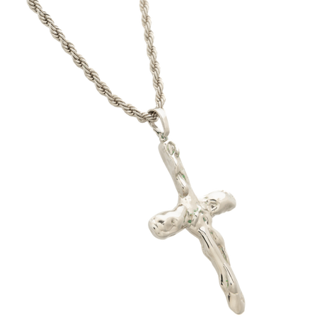 Colar Crucifixo Prateado