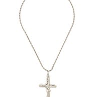 Colar Crucifixo Prateado