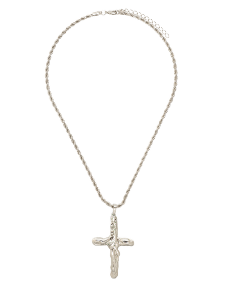 Colar Crucifixo Prateado