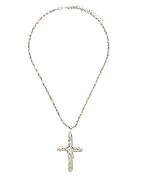 Colar Crucifixo Prateado