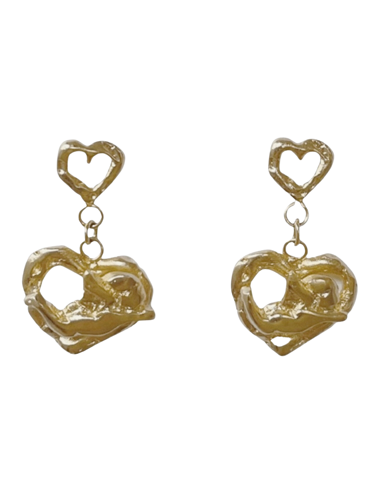 Brinco Coração Dourado